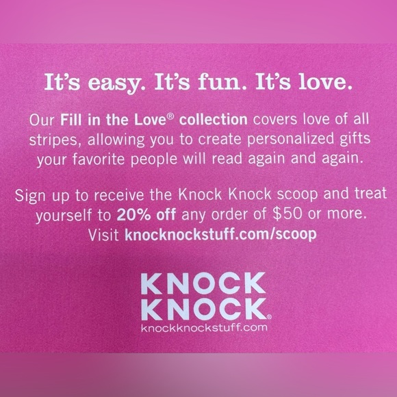 You Fill in the Love ❤️ Books for Mom, Dad, Bestie, Sister, Grandpa,etc - Picture 3 of 4